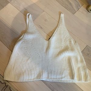 Express Cream Sweater Tank